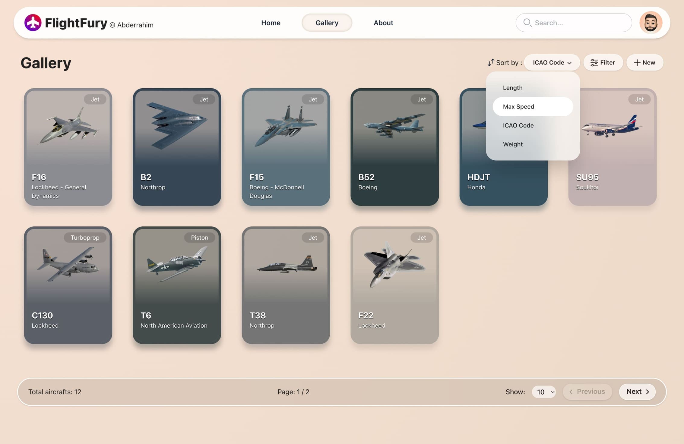 Home page of GreenBasket Web App