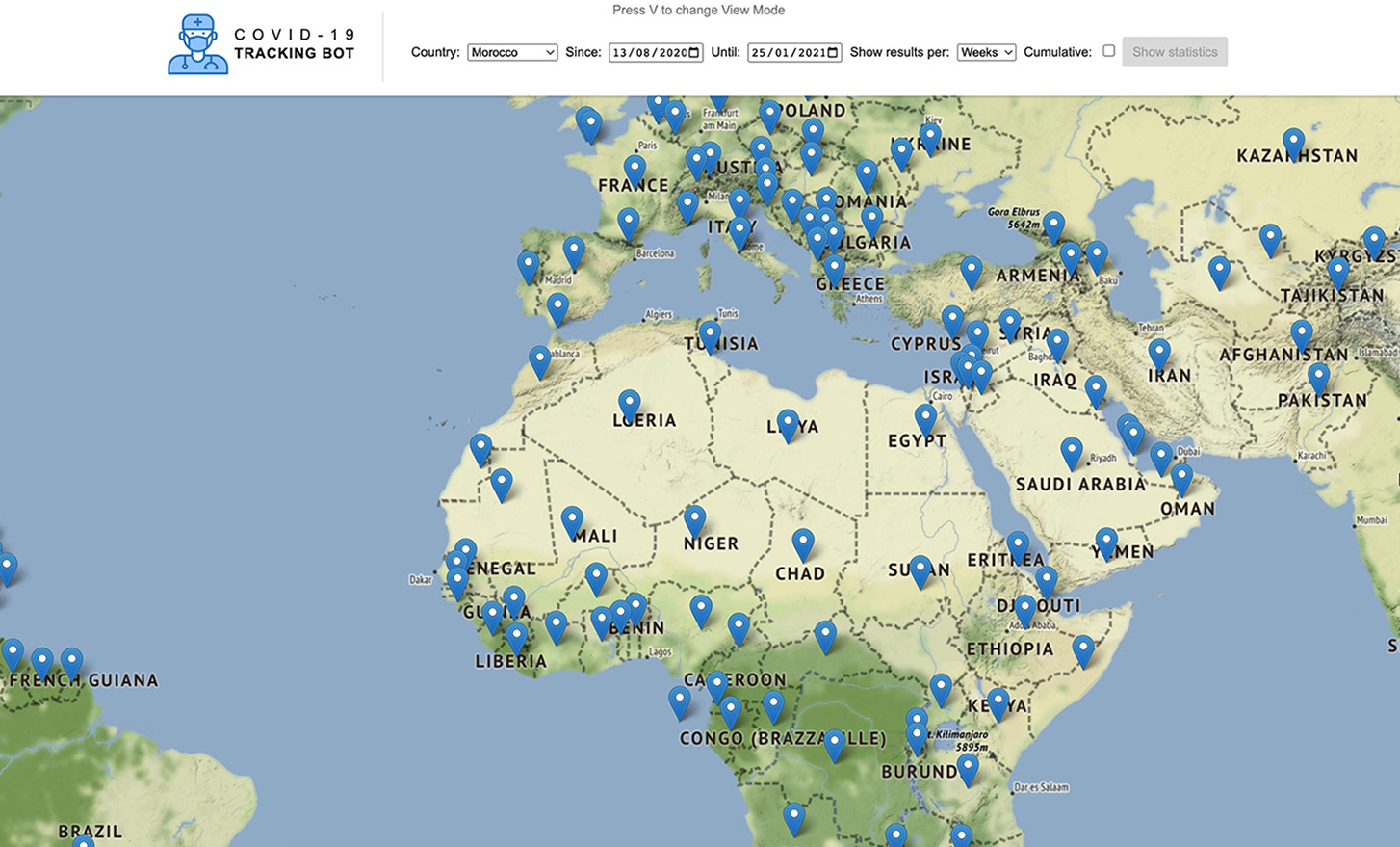 Web Application for Covid Tracking